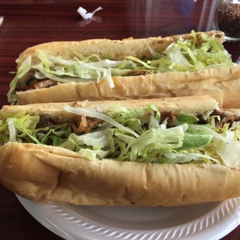 Lyon's Den steak subs with lettuce